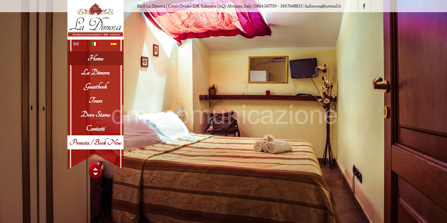 B&B La Dimora Sulmona: nuovo sito web